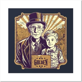 Willy Wonka Golden Ticket Posters and Art